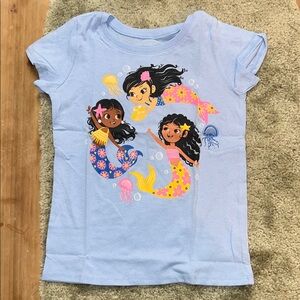 Girls sz 5T light blue mermaid shirt the children’s place